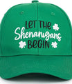 St. Patrick's Day Baseball Caps for Men Women - Lucky Green Embroidered Clovers Dad Trucker Hats