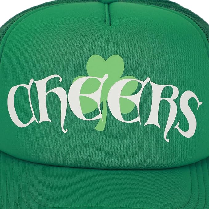 St. Patrick's Day Cheers Green Trucker Hat