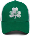 St Patricks Day Hat Embroidery Lucky Hats for Men Women Ideal Gifts Adjustable Green Baseball Cap