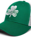 St Patricks Day Hat Embroidery Lucky Hats for Men Women Ideal Gifts Adjustable Green Baseball Cap