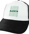 St Patricks Day Party Hat Group 4 St Patricks Lucky Word Art Snapback Style Trucker Hat