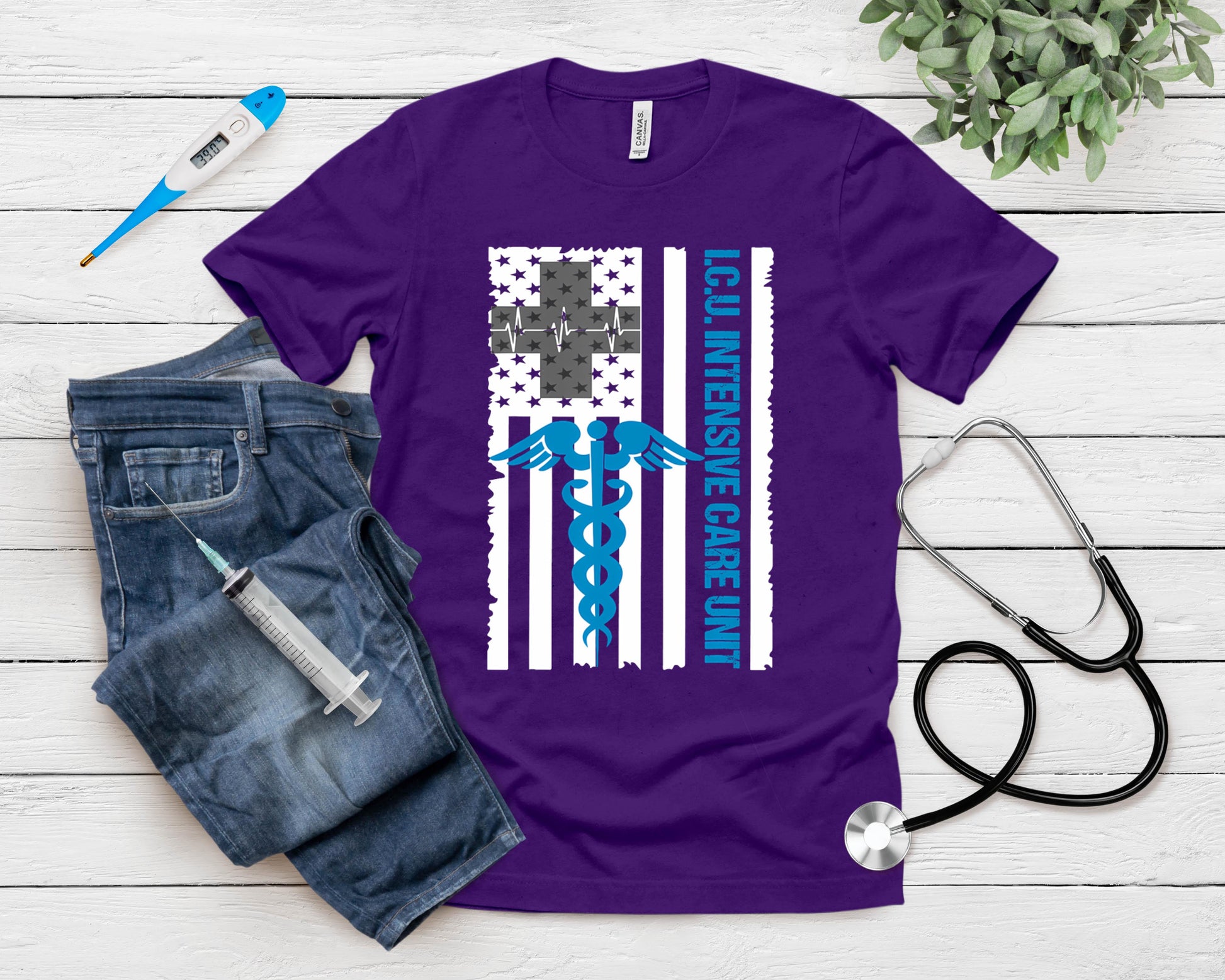 Icu Nurse Intensive Care Unit Staff T-Shirt