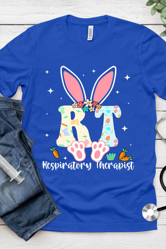 Respiratory Therapist Easter Day Bunny Rt Nurse T-Shirt