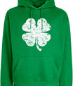 Unisex Mens Christmas Hoodie Women Patrick Day Irish Green Sweatshirt with Pocket