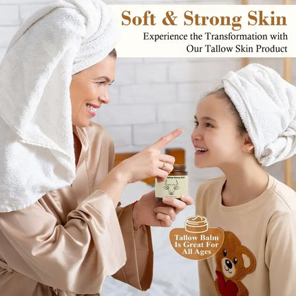 Lopeie Whipped Grass-Fed Beef Tallow Honey Balm - 4 Oz,Moisturizing Cream for Soft, Smooth Skin - Handmade All-Natural Moisturizer - Lavender