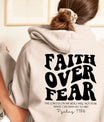 Faith over Fear Sweatshirt,Christian Shirt,Bible Verse Hoodi