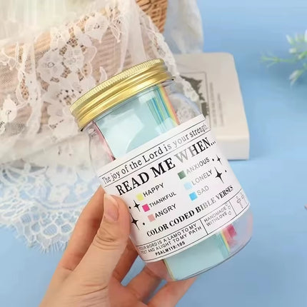 Bible Verses Jar for Emotions and Feelings Bible Verses in a Jar Bible Verses Savings Jar Comfort in God'S Word Storage Jar