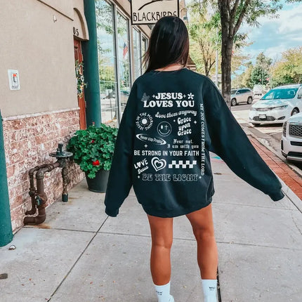 Jesus Loves You Jesus Sweatshirt Jesus Apparel Jesus Crewneck Christian Crewneck Christian Sweatshirt Christian Merch Jesus Sweatshirt Chris