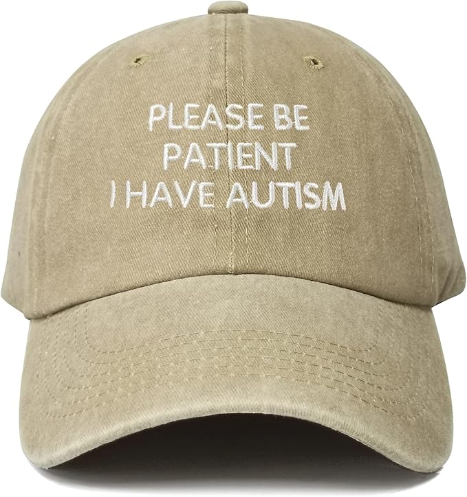 Hepandy Embroidered Please Be Patient I Have Autism Hats