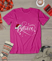 Christmas Shirt - Believe Santa Claus Believe Christmas Kids T-Shirt