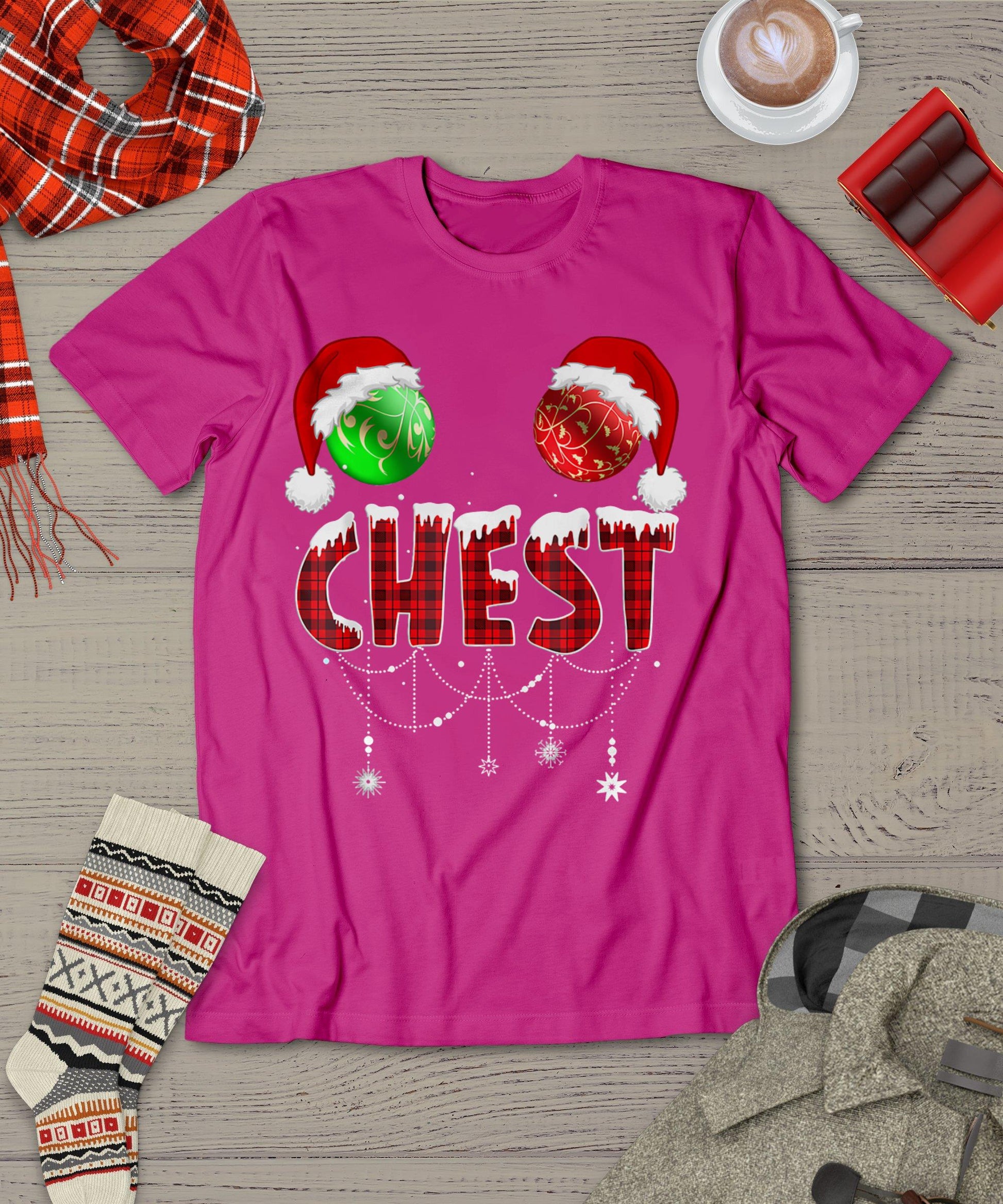 Chest Nuts Christmas Shirt Funny Matching Couple Chestnuts T-Shirt