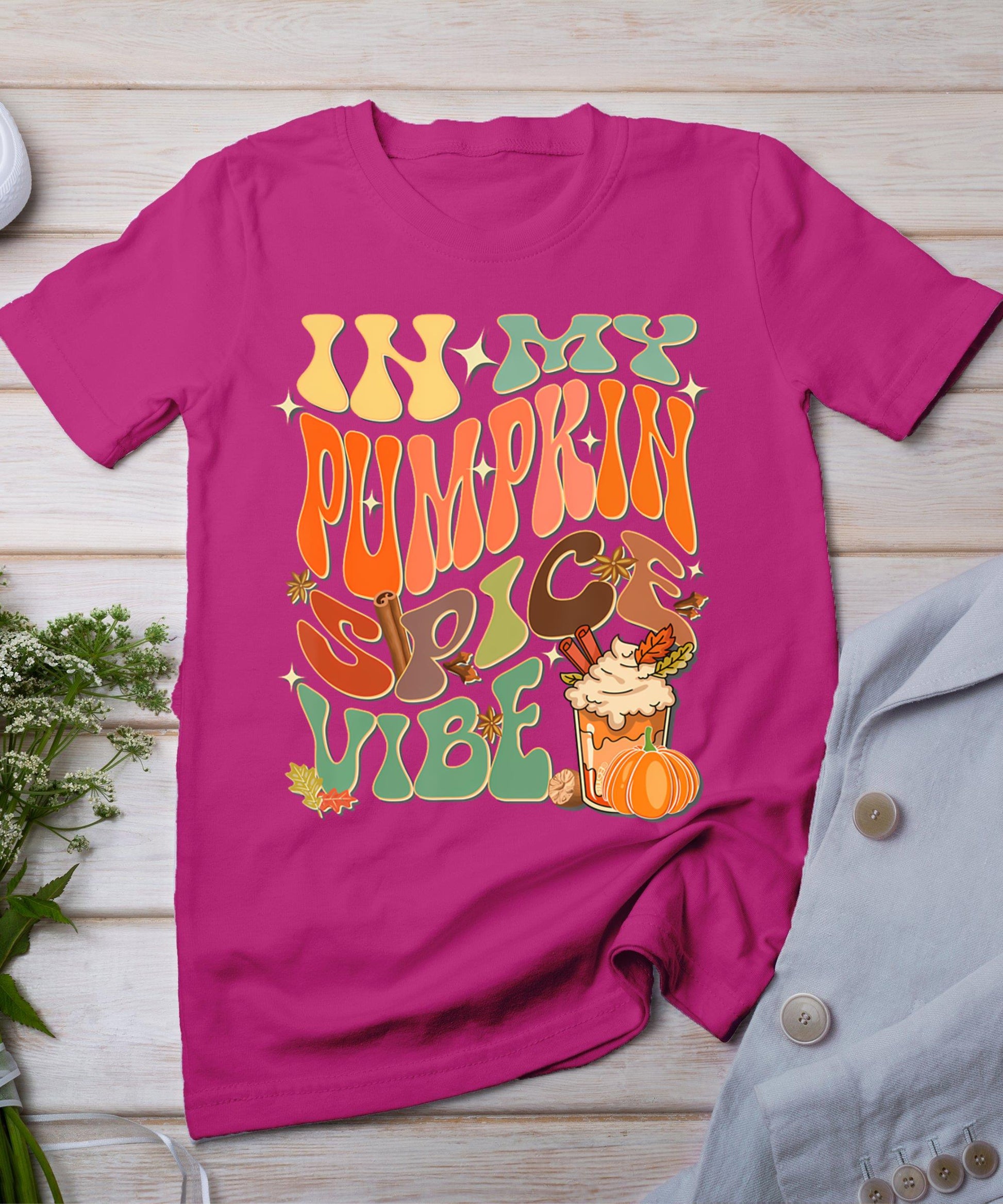 In My Pumpkin Spice Vibe Halloween Thanksgiving Fall Harvest T-Shirt