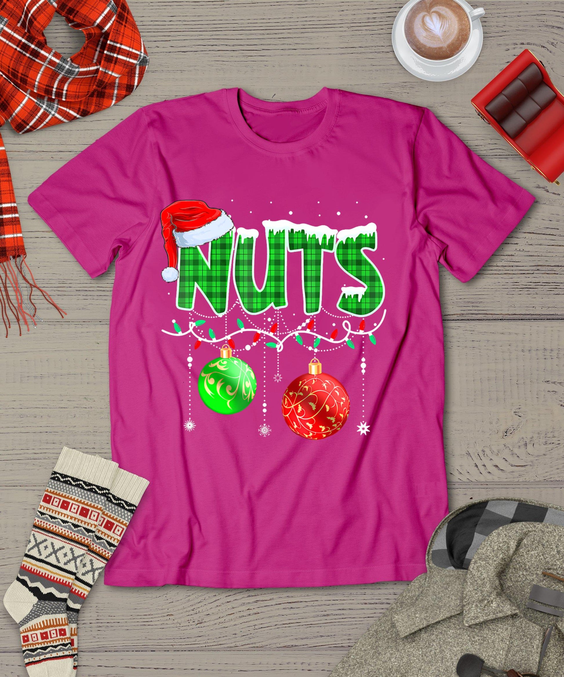 Chestnuts Matching Family Funny Chest Nuts Christmas Couples T-Shirt