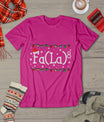 Fa (La)8 Funny Christmas Santa Fa La Math Teacher Student T-Shirt