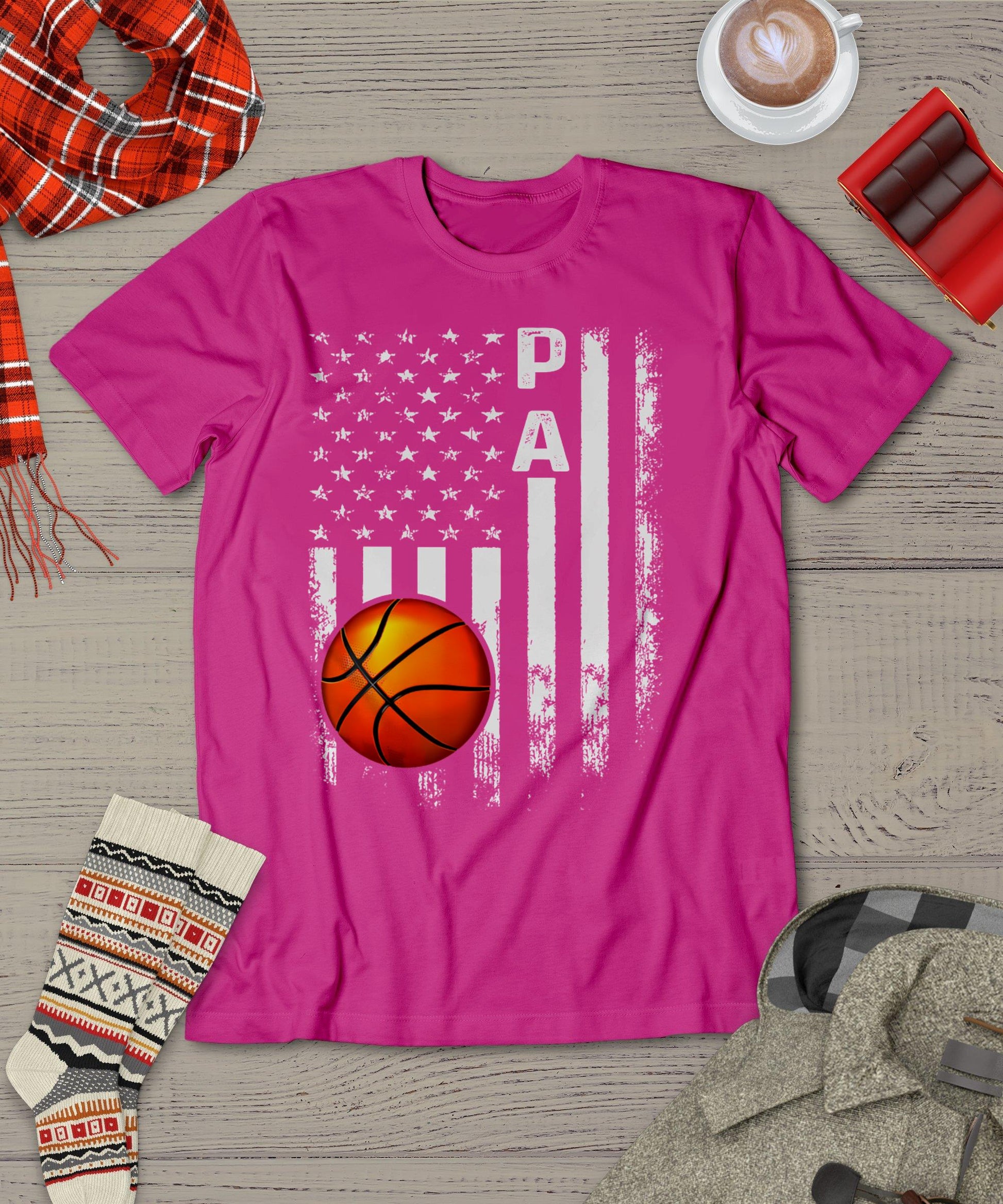 Vintage Basketball USA Christmas Xmas T-Shirt