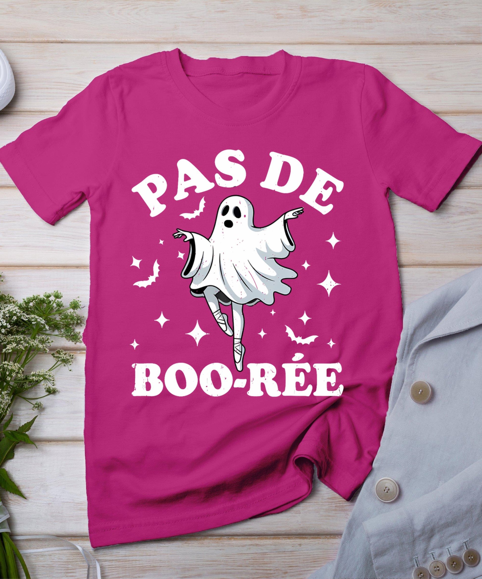 Halloween Dance Teacher Pas De Boo-Re Dancing Ghost Ballet T-Shirt