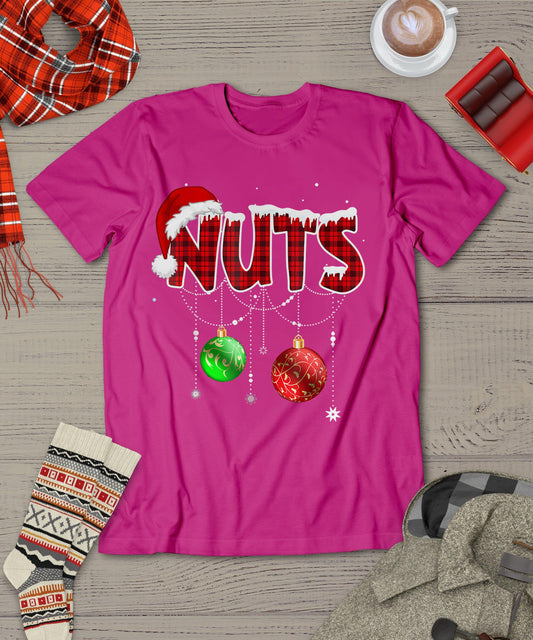 Chest Nuts Funny Matching Chestnuts Christmas Couples Nuts T-Shirt