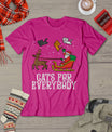 Cats For Everybody Christmas Cat Funny Xmas Women Santa T-Shirt