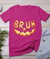 Bruh Jack O Lantern Halloween Costume Pumpkin Face Candy Kid T-Shirt