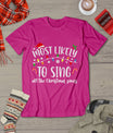 Most Likely To Sing All The Christmas Songs Family Matching T-Shirt