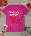 It's Not Going To Lick Itself Adult Short Sleeve Funny Christmas T-Shirt