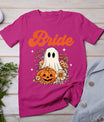 Bride Wildflower Ghost Boo Crew Halloween Bachelorette T-Shirt