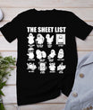 Halloween Funny Shirt Boo Sheet Halloween The Sheet List T-Shirt