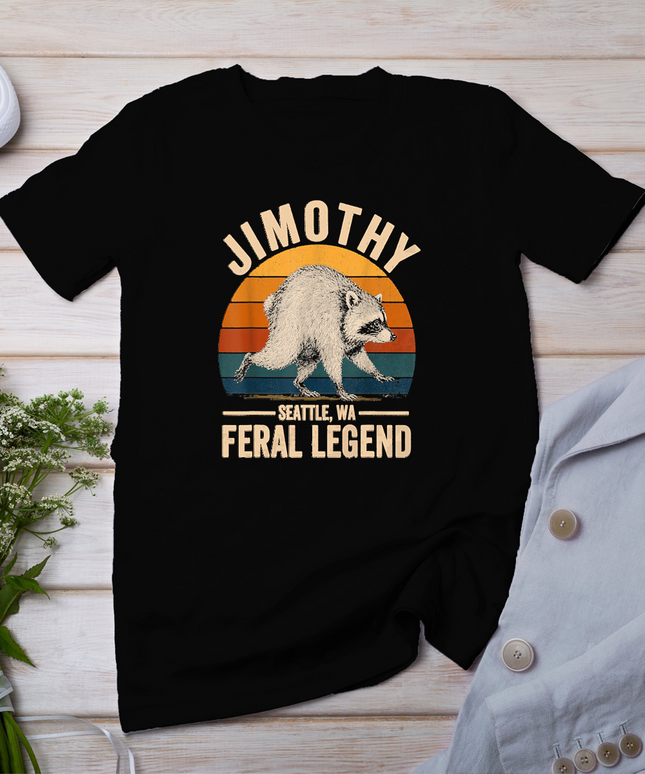 Jimothy Raccoon Seattle Feral Legend Meme Trendy Animal T-Shirt