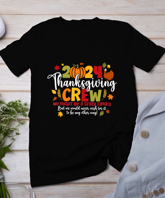 Family Thanksgiving 2024 Thanksgiving Crew Turkey Matching T-Shirt