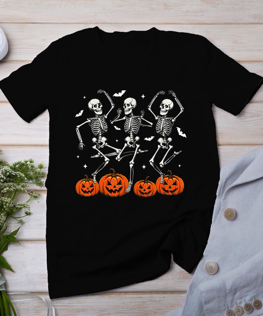 Halloween Skeleton Shirt For Men Boys Kids Dancing Skeleton T-Shirt