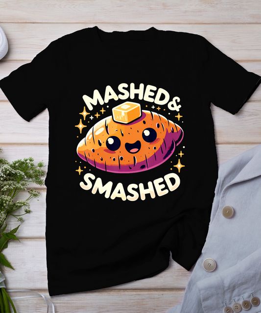 Thanksgiving Mashed  Smashed Funny Sweet Potato T-Shirt