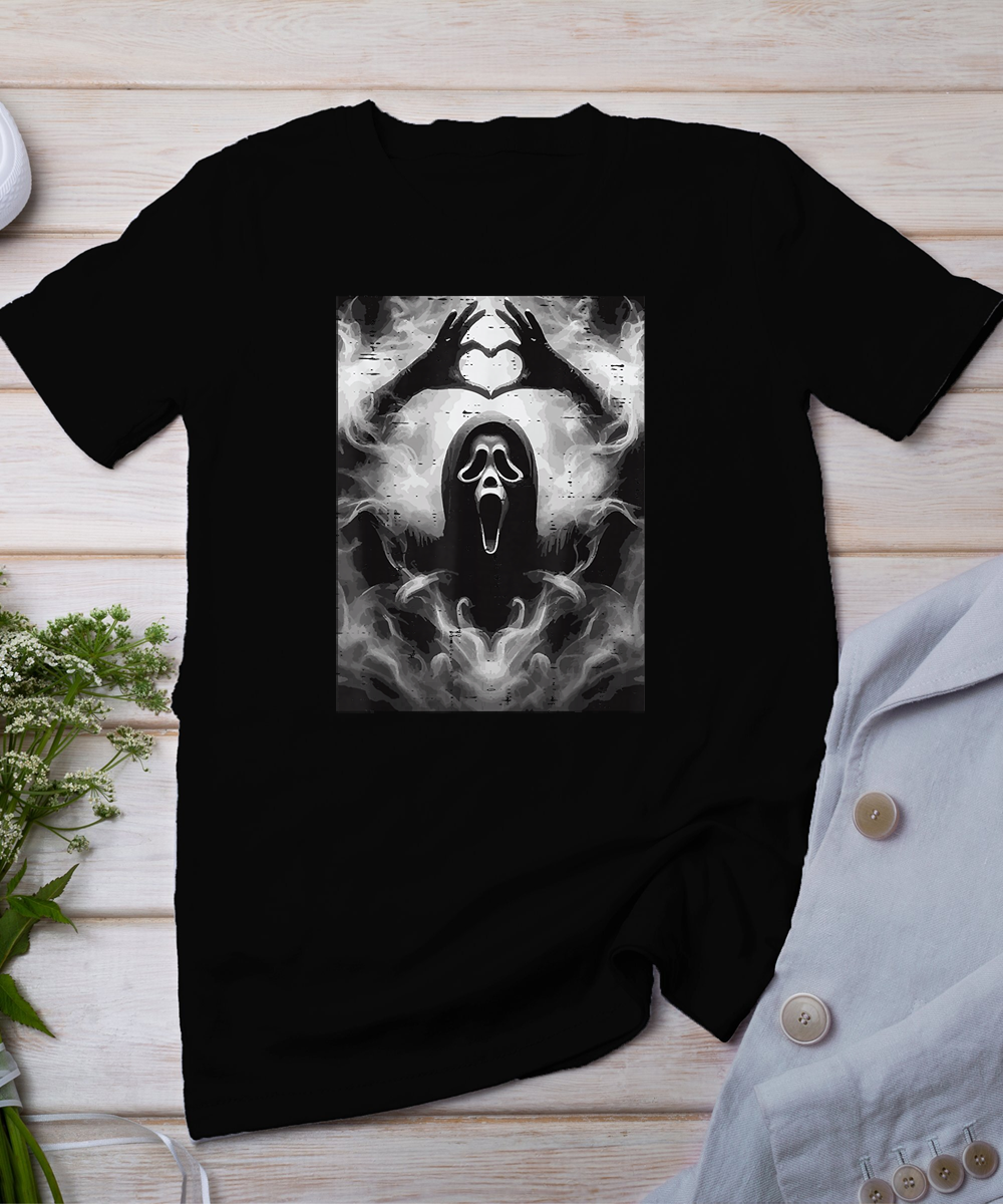 Halloween Horror Ghost Hand Heart Costume Men Women Kids T-Shirt