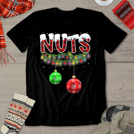 Chest Nuts Funny Matching Chestnuts Christmas Couples Nuts T-Shirt