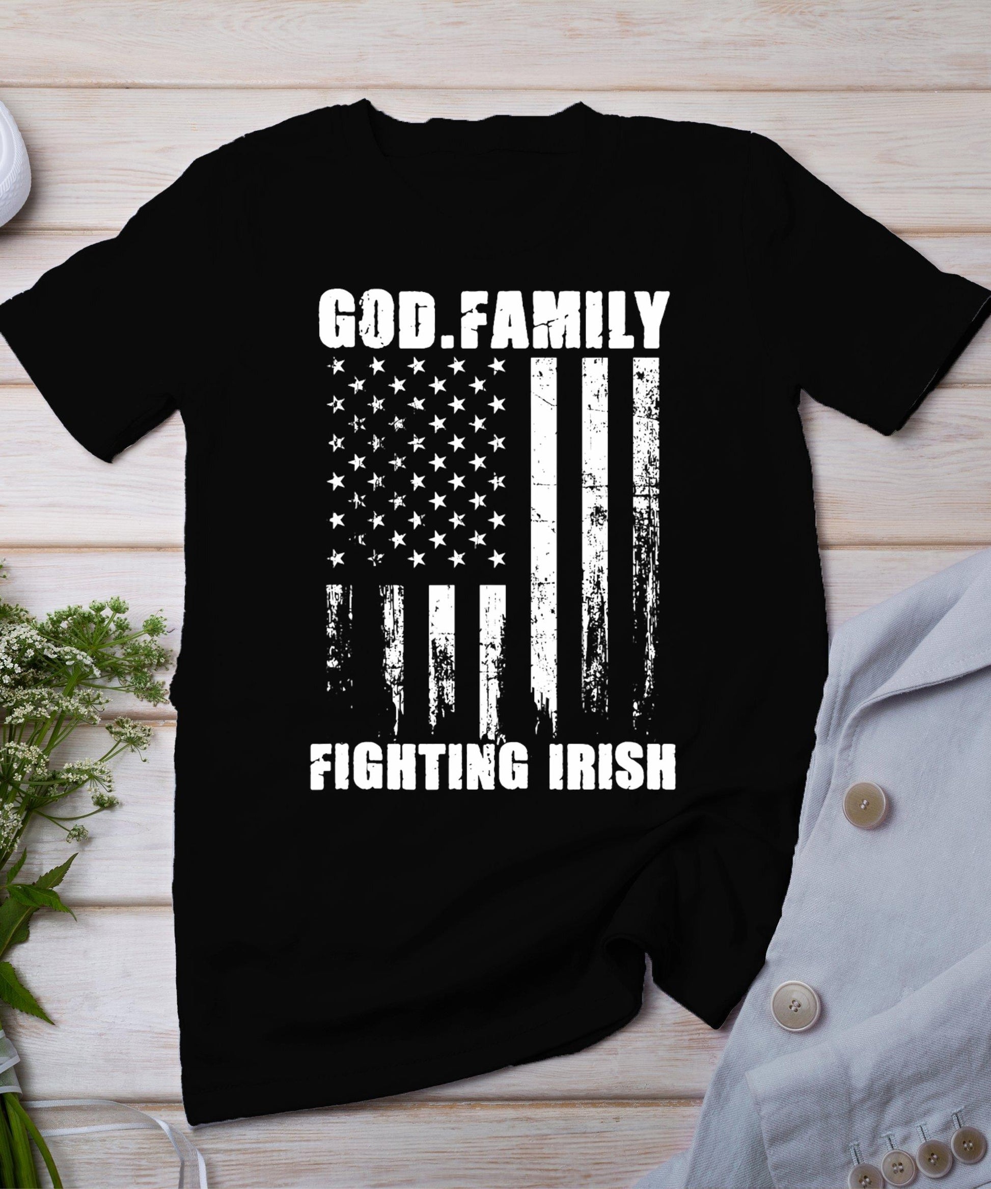 One Nation Under God Trump 2024 God American Flag T-Shirt