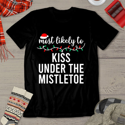 Most Likely To Christmas Shirt Matching Family Pajamas Funny T-Shirt