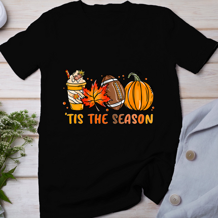 Turkey Football Outfit Kids Adults Mens Boys Thanksgiving T-Shirt