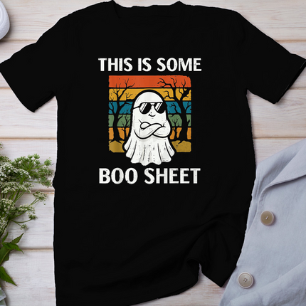 Halloween Ghost This is Some Boo Sheet Costume Women Men T-Shirt