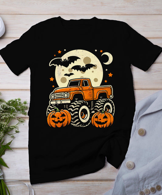 Halloween Shirt Monster Truck Pumpkin Halloween T-Shirt