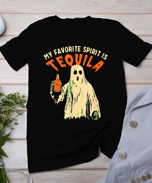 My Favorite Spirit Is Tequila Funny Halloween Party Adult T-Shirt