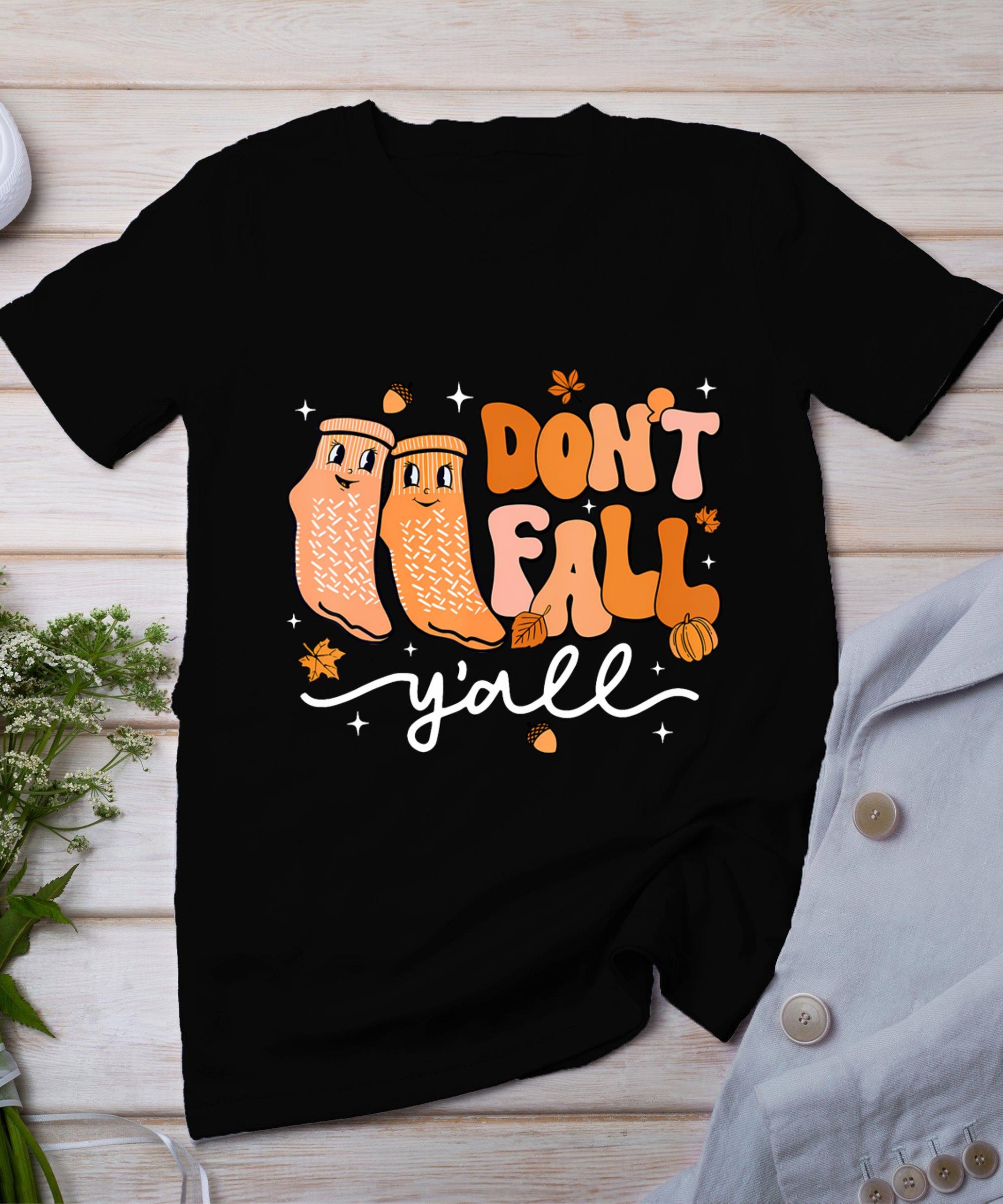 Don't Fall Y'All Fall Prevention Fall Physical Therapy Nurse T-Shirt