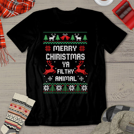 Merry Christmas Animal Filthy Ya T-Shirt