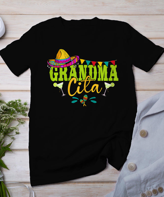 Grandmacita Grandma Mexican Sombrero Margarita Cinco De Mayo T-Shirt