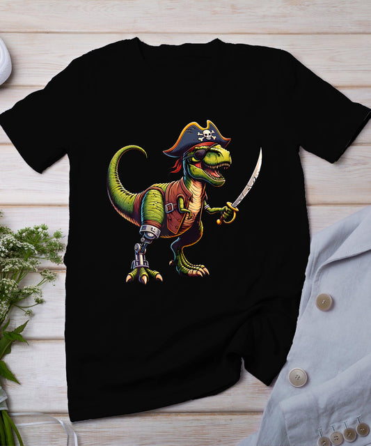 Boys Halloween Costume Shirts Halloween Pirate Dinosaur T-Shirt