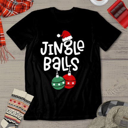 Jingle Balls Tinsel Tits Funny Matching Couple Chestnuts T-Shirt