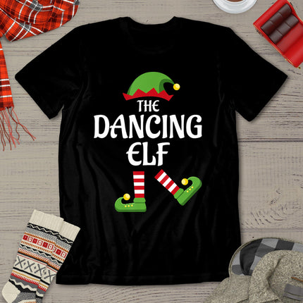 Dancing Elf Family Matching Group Christmas Party T-Shirt