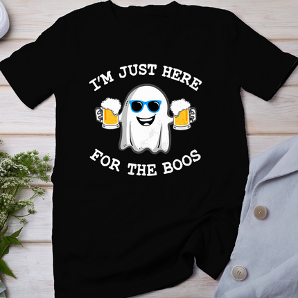 Funny Halloween Tee I'm Just Here For The Boos Costume Halloween T-Shirt