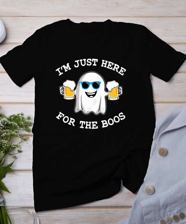 Funny Halloween Tee I'm Just Here For The Boos Costume Halloween T-Shirt