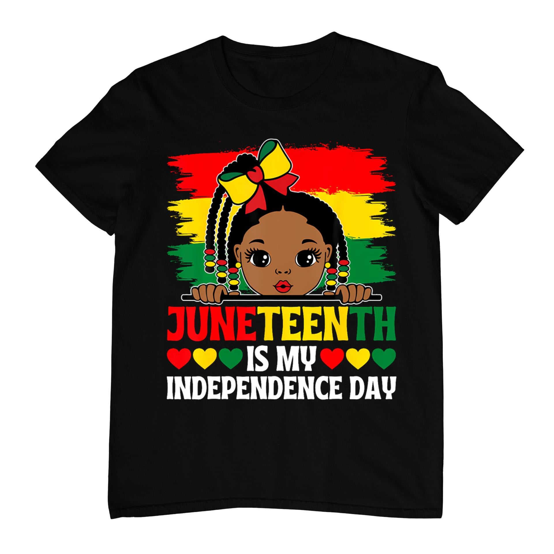 Juneteenth Is My Independence Day 1865 Girls Kids T-Shirt