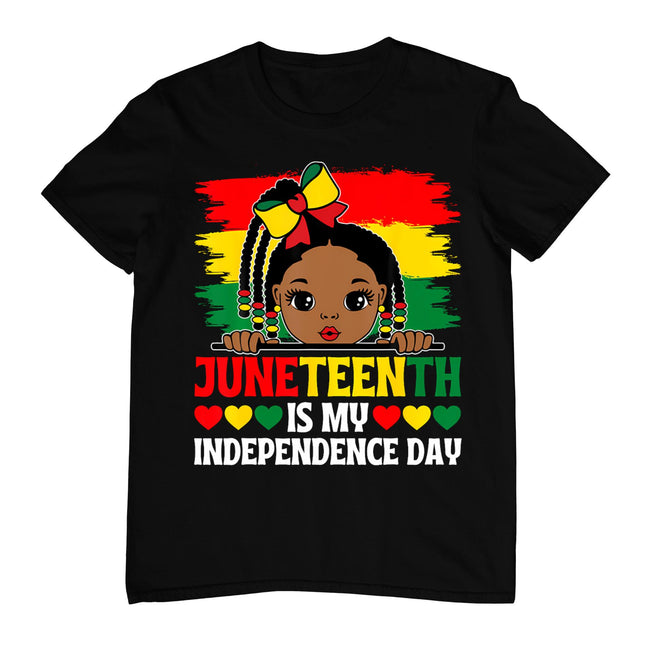 Juneteenth Is My Independence Day 1865 Girls Kids T-Shirt