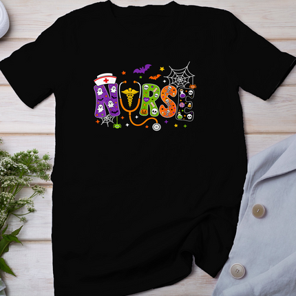 Halloween Nurse Life Nursing Spooky Halloween School Nurse T-Shirt